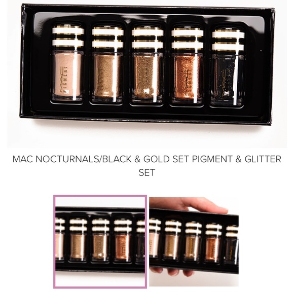 Nocturnals Black & Gold Set MAC PIGMENT & GLITTER SET - Picture 9 of 15